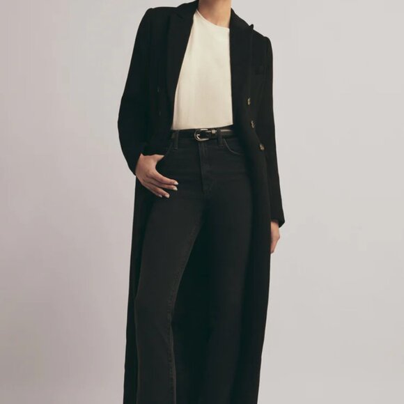 FAVORITE DAUGHTER Simon Black Trench Coat S - Picture 2 of 5